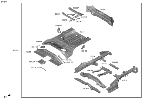 2023 Kia Sportage Hybrid Panel-Floor Diagram 2