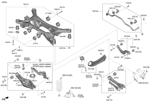 2024 Kia Sportage COVER-ASSIST ARM MTG Diagram for 55231N9500