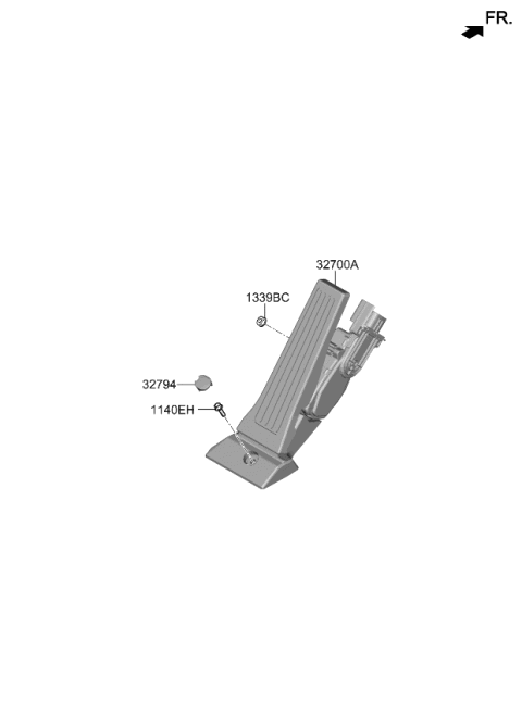 2024 Kia Sportage Accelerator Pedal Diagram