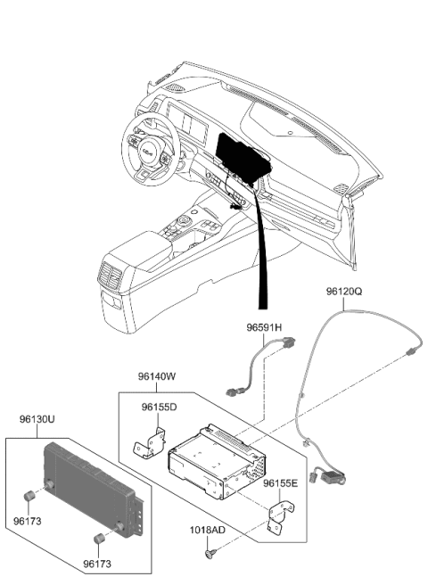 2023 Kia Sportage Audio Diagram