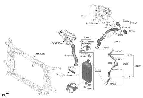 2023 Kia Sportage Clip-Hose Diagram for 1472028006B