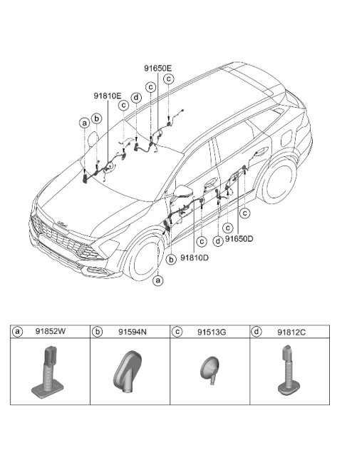 2023 Kia Sportage Hybrid Door Wiring Diagram