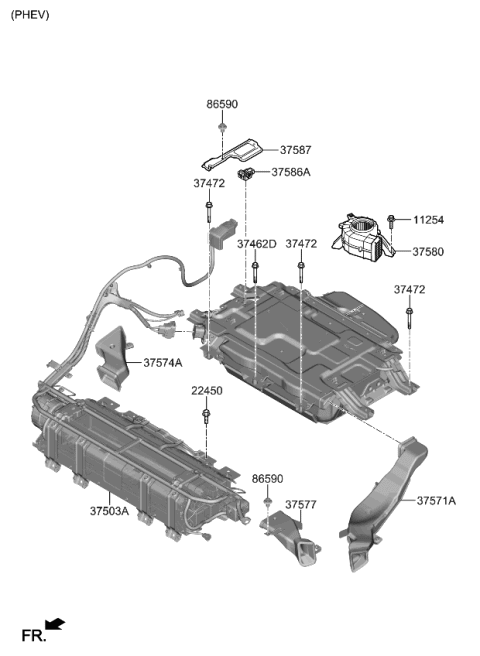 2021 Kia Niro High Voltage Battery System Diagram 3