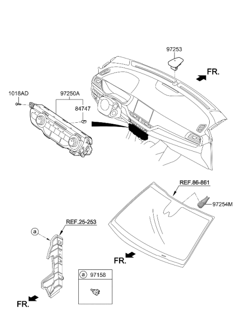 2021 Kia Niro Heater System-Heater Control Diagram