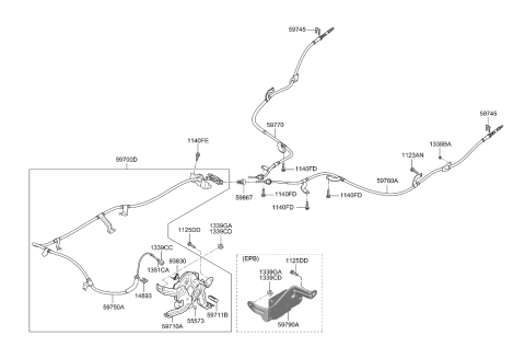 2022 Kia Niro Cover-Parking Diagram for 59785A5000