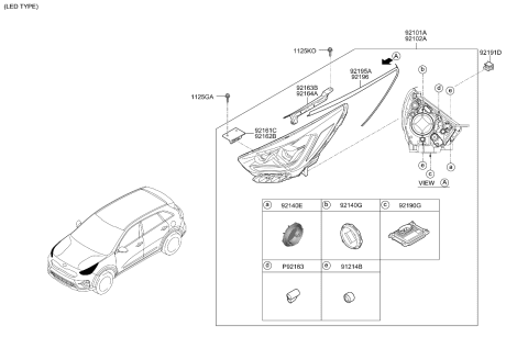 2020 Kia Niro Head Lamp Diagram 2