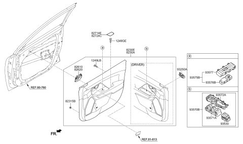 2021 Kia Niro Panel Assembly-Front Doo Diagram for 82305G5330DRR