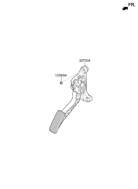 2021 Kia Niro Accelerator Pedal Diagram