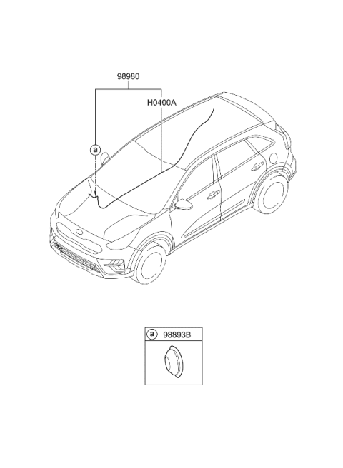 2021 Kia Niro Wiring Harness-Floor Diagram 2