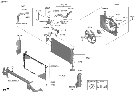 2019 Kia Forte Engine Cooling System Diagram 1