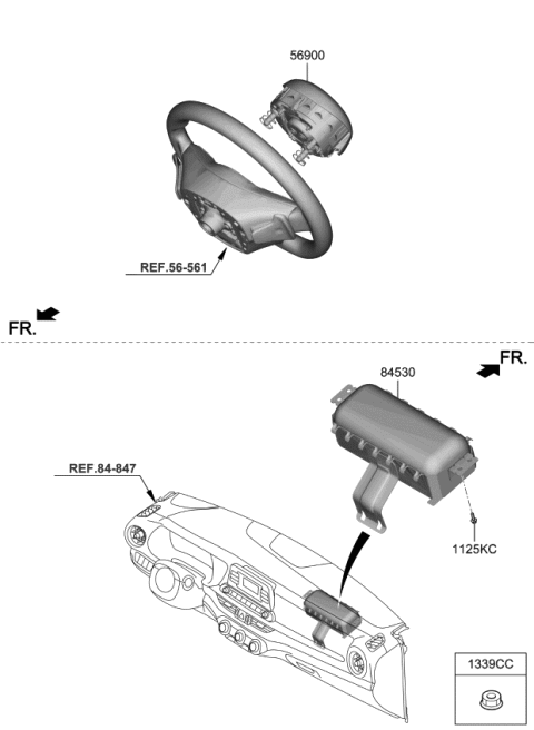 2020 Kia Forte Air Bag System Diagram 1