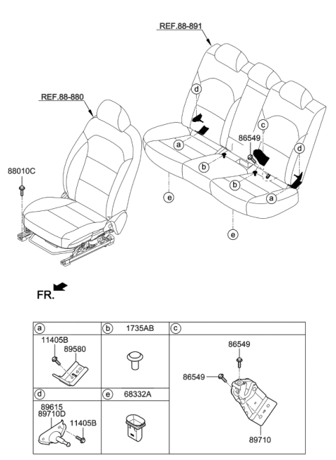 2019 Kia Forte Hardware-Seat Diagram