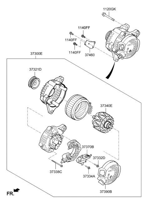 2020 Kia Forte Alternator Diagram 2