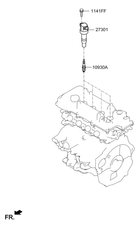 2019 Kia Forte Spark Plug & Cable Diagram 1