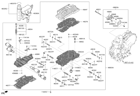 2021 Kia Forte Transmission Valve Body Diagram