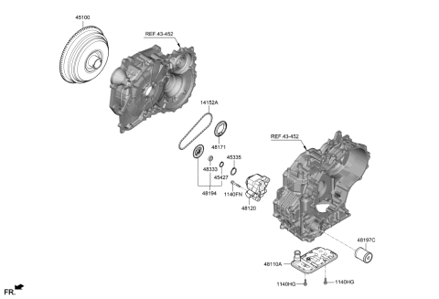 2021 Kia Forte Oil Pump & Torque Converter-Auto Diagram