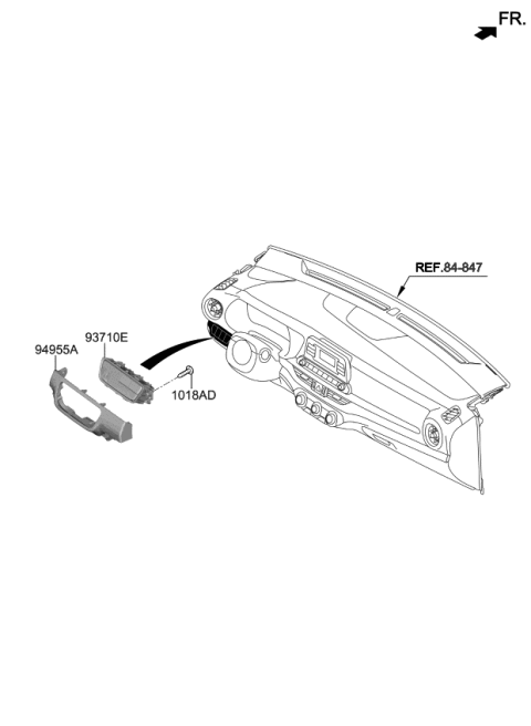 2021 Kia Forte Bezel-Switch MTG Diagram for 93712M6000GBU