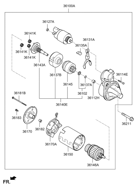 2019 Kia Forte Starter Diagram 1