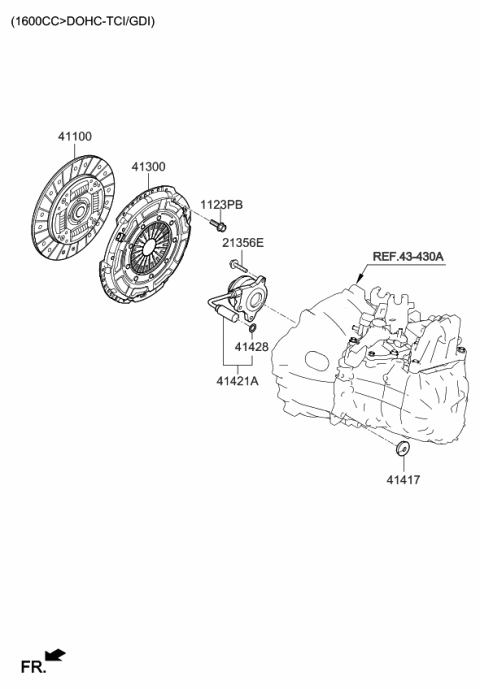 2021 Kia Forte Clutch & Release Fork Diagram 5