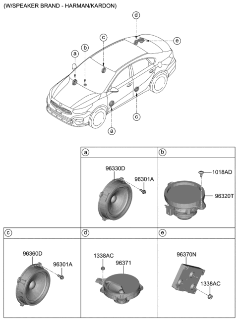 2020 Kia Forte Speaker Diagram 2