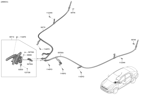 2021 Kia Forte Parking Brake System Diagram 1