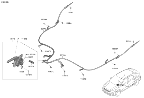 2021 Kia Forte Parking Brake System Diagram 2