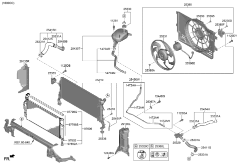 2020 Kia Forte Filler Neck Assembly-Rad Diagram for 25329F3300