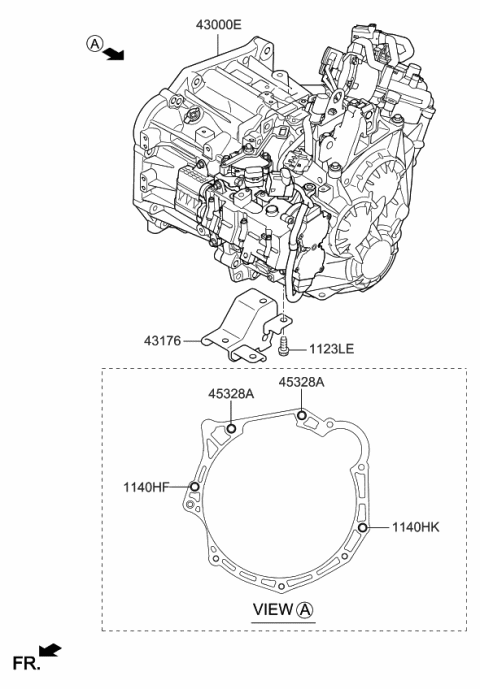 2020 Kia Forte Transaxle Assy-Manual Diagram 1