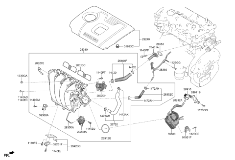 2019 Kia Forte Intake Manifold Diagram 2