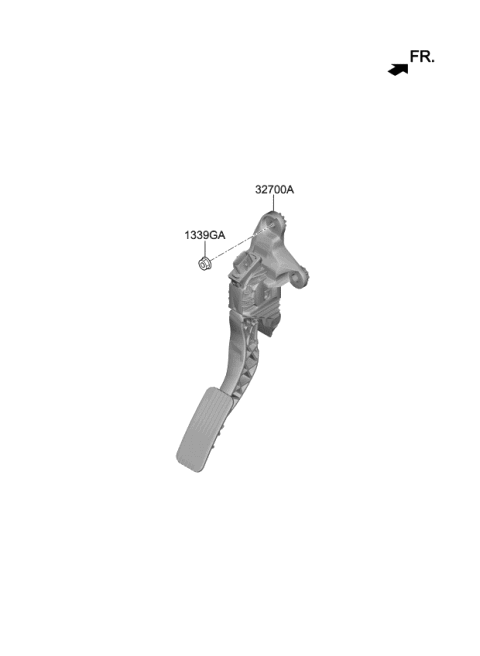 2021 Kia Forte Accelerator Pedal Diagram