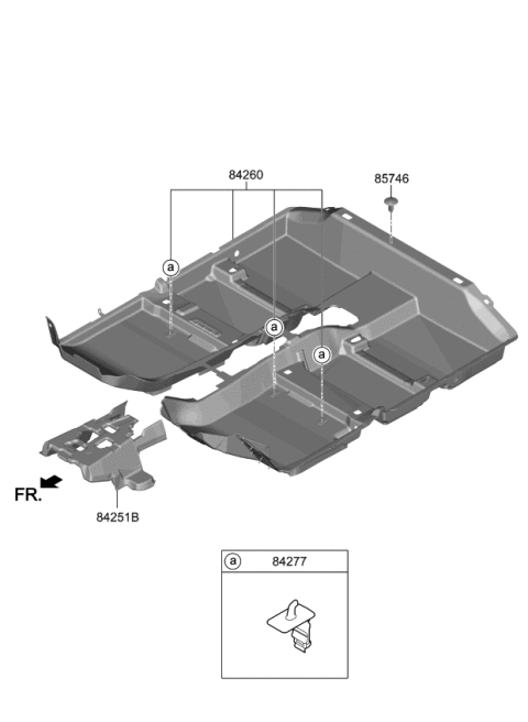 2020 Kia Forte Carpet Assy-Floor Diagram for 84260M7050WK