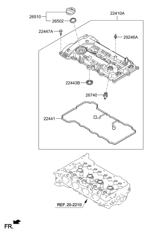 2021 Kia Forte Rocker Cover Diagram 2