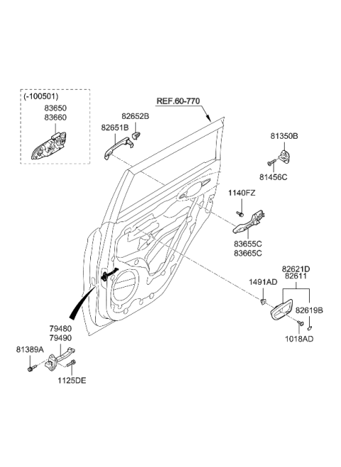 2009 Kia Soul Rear Door Locking Diagram