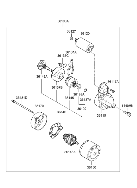 2010 Kia Soul Starter Diagram 2