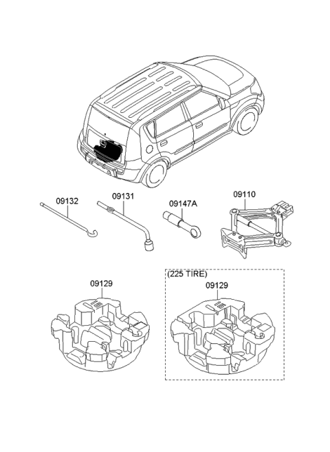 2011 Kia Soul Ovm Tool Diagram