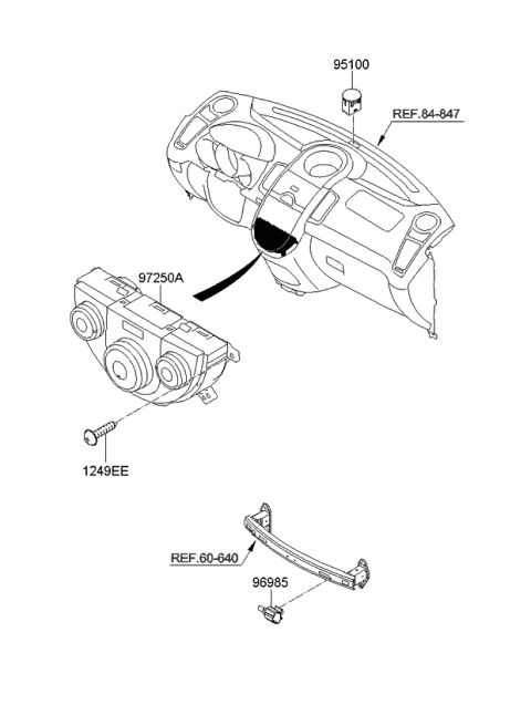 2009 Kia Soul Heater System-Heater Control Diagram