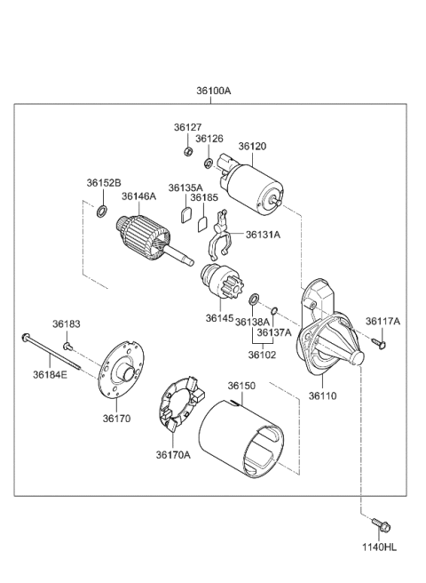 2011 Kia Soul Starter Diagram 1