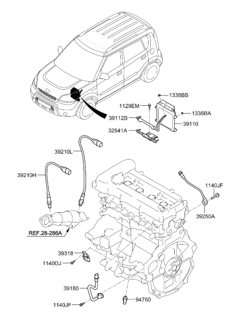 2010 Kia Soul Electronic Control Diagram 1