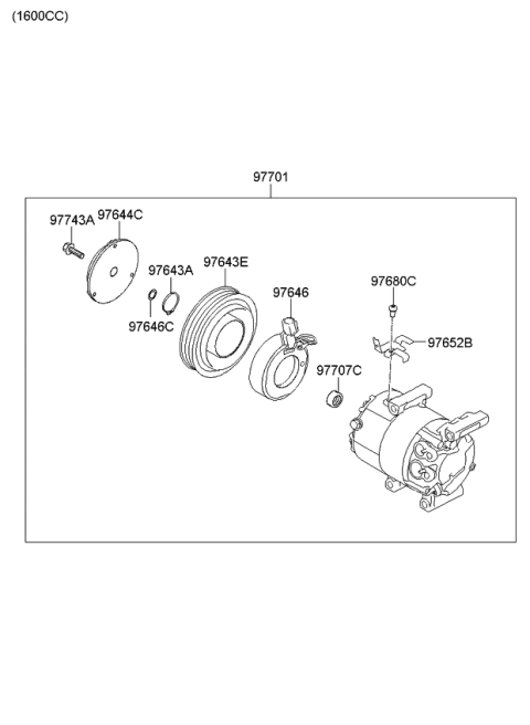 2010 Kia Soul Air Condition System-Cooler Line Diagram 3