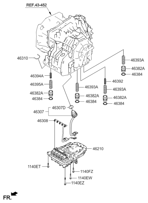 2009 Kia Soul Transmission Valve Body Diagram 2