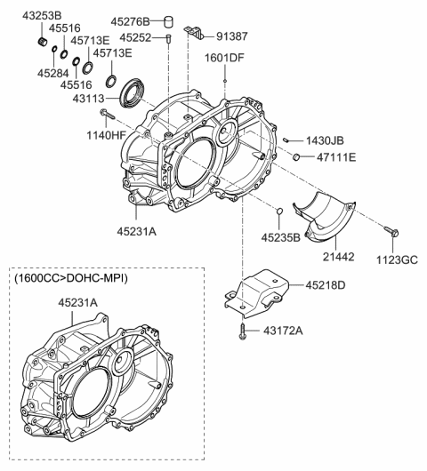 2009 Kia Soul Bolt-Flange Diagram for 4317202500