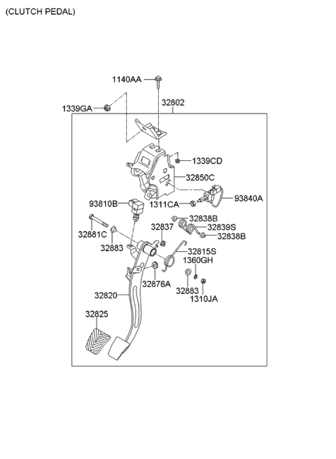 2010 Kia Soul Accelerator Pedal Diagram 3