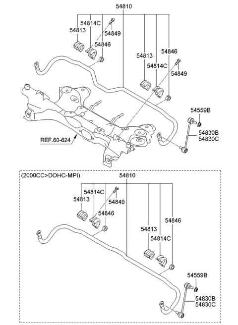 2009 Kia Soul Stabilizer Bar-Front Diagram