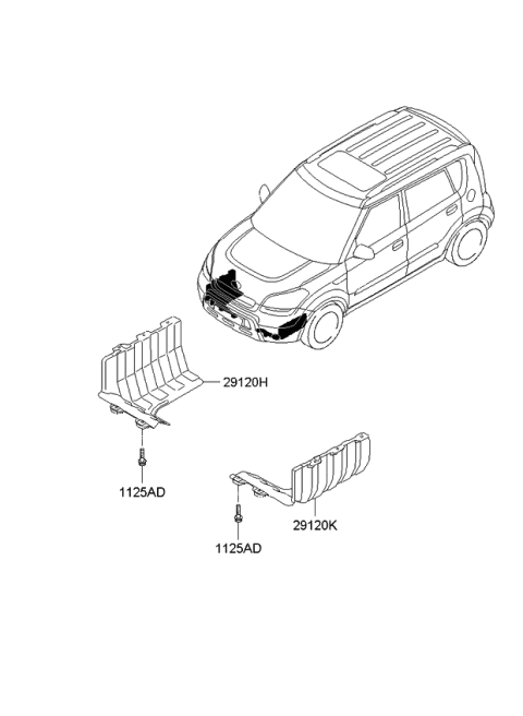 2009 Kia Soul Under Cover Diagram