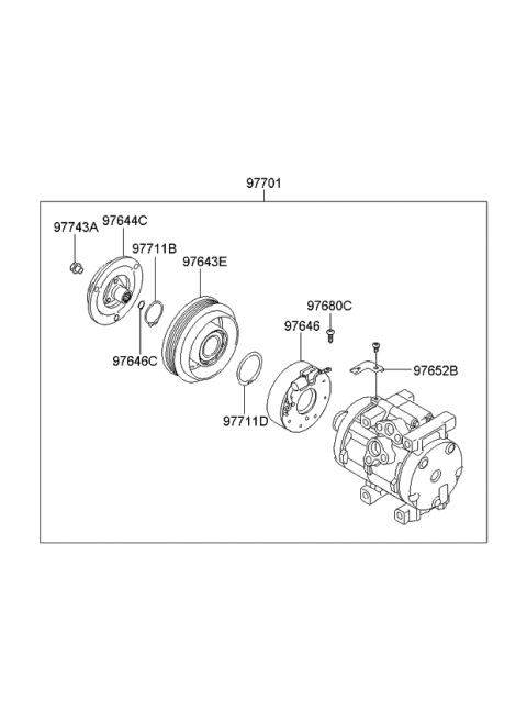 2008 Kia Sorento Ring-Snap Diagram for 977493E210