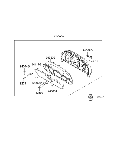 2006 Kia Sorento Instrument Cluster Diagram