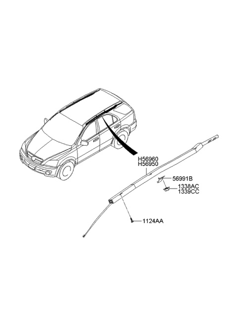 2008 Kia Sorento Curtain Airbag Diagram