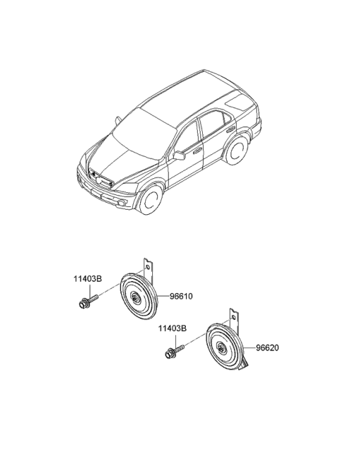 2007 Kia Sorento Horn Diagram