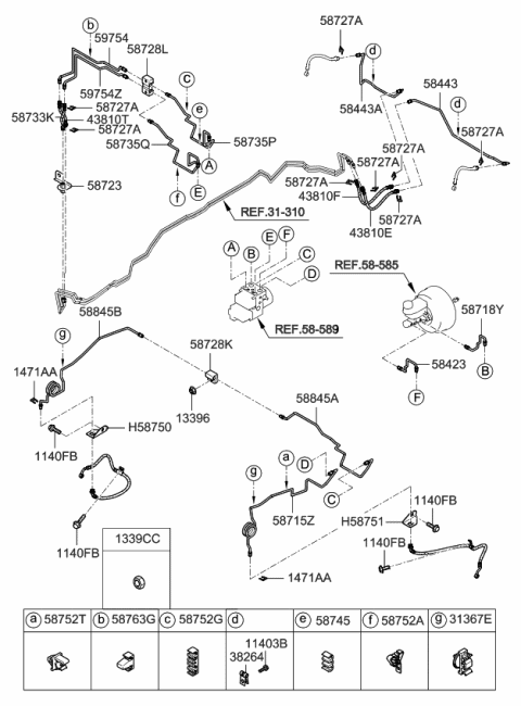 2008 Kia Sorento Brake Fluid Line Diagram