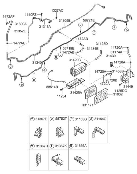 2007 Kia Sorento Fuel System Diagram 2